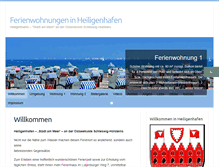 Tablet Screenshot of ferienwohnungenheiligenhafen.de